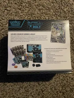 Pokemon TCG Black Bolt Elite Trainer Box ETB New Sealed In Hand - Image 3