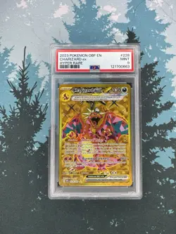 Charizard EX Hyper Rare PSA 9 2023 Pokemon Obf En-Obsidian Flames 228/197 - Image 1