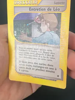 CARTE POKEMON ENTRETIEN DE LEO 137/165 FR PEU COMMUNE WIZARDS EXPEDITION - TBE - Image 3