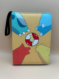 Yellow Binder, Pokemon 4-Pocket Holder, Binder for Pokemon Cards W/ Small Mark - Image 1