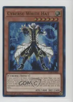 Cyberse White Hat (UR) 1st Ed. YuGiOh Structure Deck: Codebreaker #YS18-EN004 - Image 1