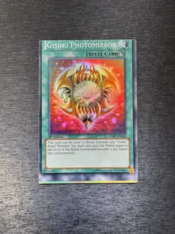 YuGiOh! Gishki Photomirror HA07 - Error Misprint Miscut 1st Edition Near Mint - Image 1