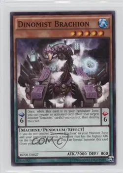 Dinomist Brachion Unlimited YuGiOh Breakers of Shadow #BOSH-EN027 - Image 1