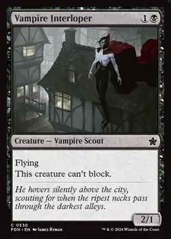 [MTG] Vampire Interloper (0530) (FDN) LP-HP - Image 1