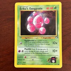 Erika's Exeggcute 77/132 Common Gym Heroes Pokemon Card - Image 1