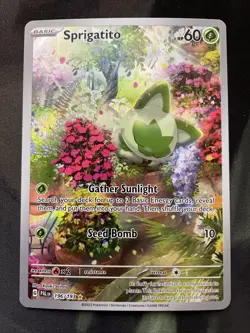 Sprigatito - 196/193 - Pokemon Card Paldea Evolved Illustration Rare Grass - Image 1