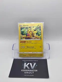 Pokemon TCG Lost Origin Pikachu Card 052/196 Regular Common - Image 1