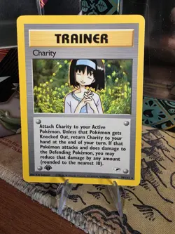 Pokemon Card Charity Gym Heroes 1st Edition Rare 99/132 Near Mint non holo - Image 1