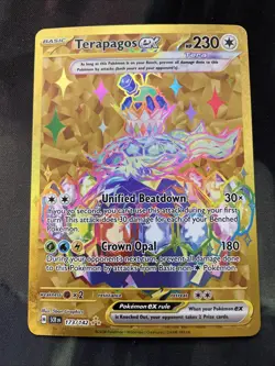 Terapagos ex 173/142 Sv07: Stellar Crown Holo Pokemon Card Normal Type - Image 1