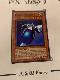 BLAUER DONNER T-45 - PTDN-DE038 DEUTSCH Yu-Gi-Oh! CARD GAME KONAMI ORIGINAL 2008 - Image 5
