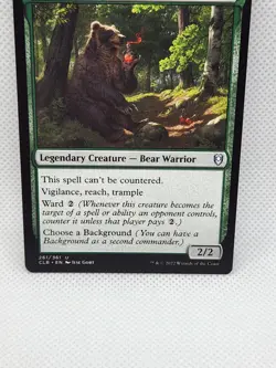 Wilson, Refined Grizzly #261 CLB Magic MTG 2022 Legendary Creature Card NM Green - Image 3