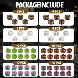 60 PCS MTG Dice Counters Keyword Counters Life Counter 1/+1 counters Commander - Image 5