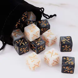 24 Pieces MTG Counters Dice +1/+1 Buff Tokens Black plus 1 Counter Magic Dice - Image 4