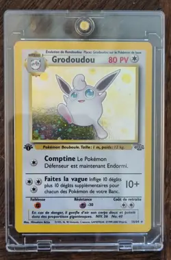 Carte Pokemon Grodoudou 16/64 - Edition 1 FR Jungle - CGA Grading 8,5/10 - Image 1