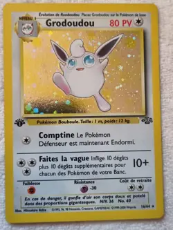 Carte Pokemon Grodoudou 16/64 - Edition 1 FR Jungle - CGA Grading 8,5/10 - Image 3