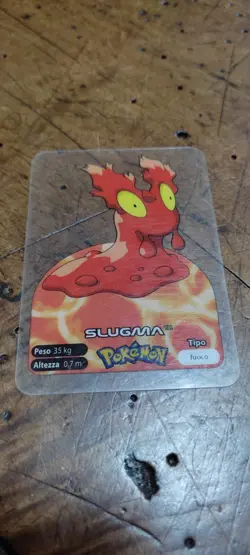 Slugma 218 Pokemon Lamincards Edibas - ITA - EXC - Image 1