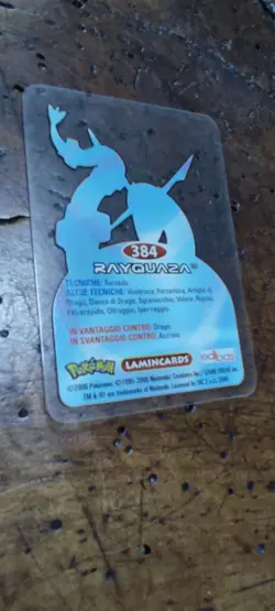 Rayquaza 384 Pokemon Lamincards Edibas - ITA - EXC - Image 2