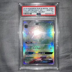 2019 POKEMON SUN & MOON COSMIC ECLIPSE SECRET #262 FULL ART/SILVALLY GX PSA 10 - Image 3