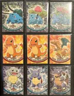 Pokemon 1999 Topps Trading Cards Lot Of 18 NM/LP Charizard Venusaur Blastoise - Image 1