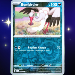 Bombirdier - Reverse Holo - Pokemon TCG Stellar Crown #097/142 - Image 1