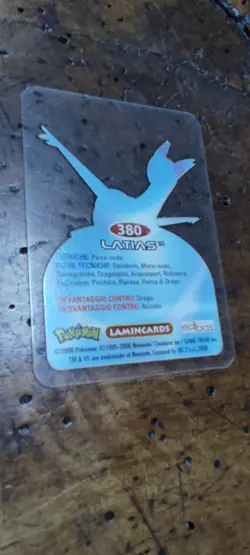 Latias 380 Pokemon Lamincards Edibas - ITA - EXC - Image 2