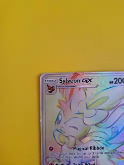 Sylveon GX 158/145 Full Art Rainbow Rare Guardians Rising Pokemon TCG - Image 2