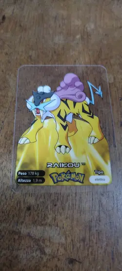 Raikou 243 Pokemon Lamincards Edibas - ITA - GOOD - Image 1