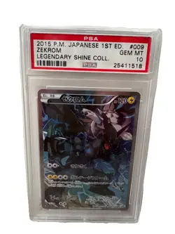 PSA 10 Zekrom #009 2015 Pokemon Japanese 1st Edition Legendary Shine Collection - Image 1
