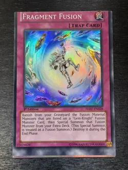 YuGiOh! Fragment Fusion HA07 - Error Misprint Miscut 1st Edition Near Mint - Image 2
