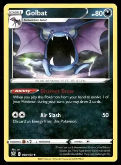 2021 Battle Styles Set Pokemon Card 090 Golbat NM - Image 1
