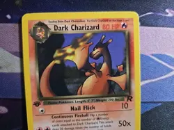 Dark Charizard 21/82 Rare 1st Edition Team Rocket Pokemon Card - Image 3