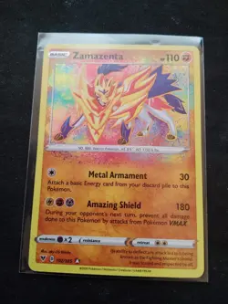 Zamazenta - 102/185 - Pokemon Vivid Voltage Sword & Shield Amazing Rare Card NM - Image 1
