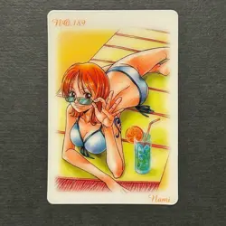 M1147 Nami in Bikini No.189 Japanese One Piece Gumica Gummy Card 2004 - Image 1