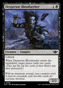 [MTG] Desperate Bloodseeker (0086) (OTJ) LP-HP - Image 1