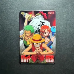 S1413 Nami Luffy & Zoro Japanese One Piece Gumica Gummy Card 2005 - Image 1
