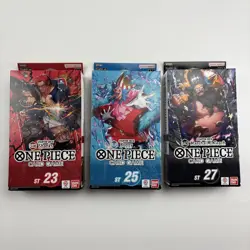 Lot of One Piece Card Game Starter Deck Set ST23 ST25 ST27 Shanks Buggy English - Image 1