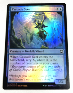 Magic the Gathering Cascade Seer Zendikar Rising 048/280 Regular Common Card - Image 1
