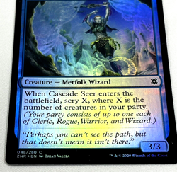 Magic the Gathering Cascade Seer Zendikar Rising 048/280 Regular Common Card - Image 2