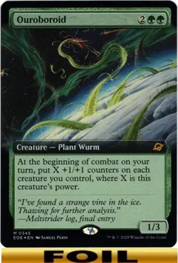 1x - Ouroboroid - FOIL EXTENDED ART #345 - Edge of Eternities - NM MTG - Image 1