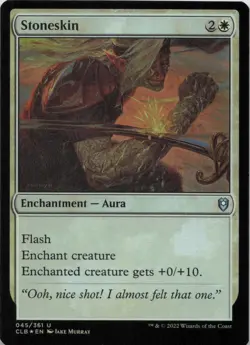 Stoneskin - FOIL - U Commander Legends: Battle for Baldur's Gate 45 - MTG - Image 1