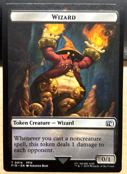 MTG Final Fantasy 0014 Token Creature Wizard 0016 Token Creature Bird TOKEN - Image 1