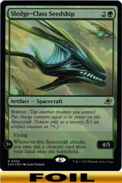 1x - Sledge-Class Seedship - FOIL - Edge of Eternities - NM MTG - Image 1