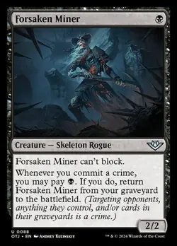 [MTG] Forsaken Miner (0088) (OTJ) LP-HP - Image 1