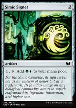 Simic Signet - Light Play MTG Commander 2015 - Image 1