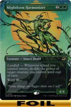 1x - Mightform Harmonizer - FOIL BORDERLESS #297 - Edge of Eternities - NM MTG - Image 1