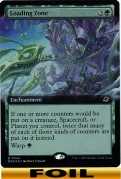 1x -Loading Zone - FOIL EXTENDED ART #344 - Edge of Eternities - NM MTG - Image 1