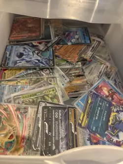 88 Sleeved Hits Pokemon Card Lot All Different NM Cards - Image 1