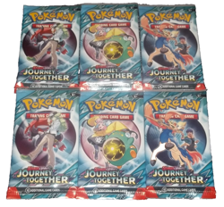 POKEMON SCARLET & VIOLET LOT (6) BOOSTER PACKS JOURNEY TOGETHER NISP - Image 1