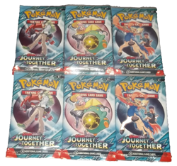 POKEMON SCARLET & VIOLET LOT (6) BOOSTER PACKS JOURNEY TOGETHER NISP - Image 2