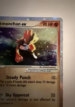 Hitmonchan ex 98/109 Ruby Sapphire Holo E Reader Pokemon Silver Border SWIRL - Image 4